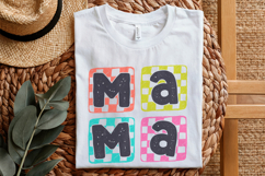 Retro Mama PNG, Checkered Mama Digital Design, Funny Mom, Product Image 4