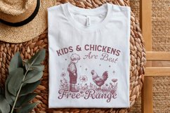 Free Range Farm Kid Design, Homestead PNG, Vintage Farm Product Image 5