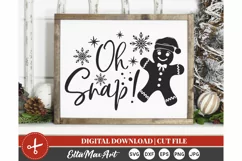Oh Snap SVG, Christmas SVG, Santa svg, Funny Christmas SVG, Product Image 2