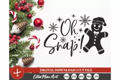 Oh Snap SVG, Christmas SVG, Santa svg, Funny Christmas SVG, Product Image 3