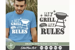 My grill my rules SVG, Barbecue SVG, Bbq svg, Grill Svg, Bbq Product Image 1