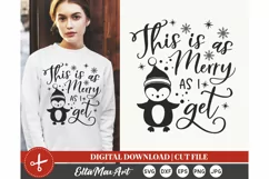 This is as Merry as i get SVG, Christmas SVG, Santa svg, PNG Product Image 1