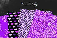 16 Violet Garden Seamless Patterns Product Image 5