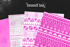 16 Pink Bogolan Seamless Patterns Product Image 5