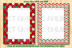 28 Christmas Border Letter Size Printable Papers JPG PDF Product Image 7