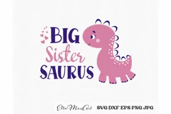 Big sister Saurus SVG, Dinosaur svg, Big sister Svg Product Image 3