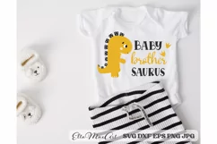Baby brother Saurus SVG, Dinosaur svg, Baby Brother Product Image 2