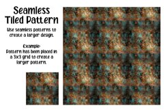 Copper &amp; Blue Patina Digital Papers - Seamless Patterns Product Image 5