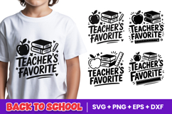 Teachers Favorite Back to School SVG PNG Product Image 1