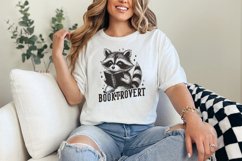 Booktrovert PNG, Funny Book Lover PNG, Reading Raccoon png, Product Image 6