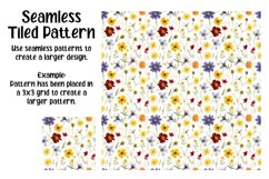 Pressed Flowers Digital Papers - Seamless Patterns Product Image 4