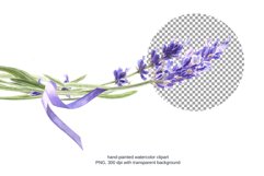 Watercolor Lavender Set, Wedding Frame Product Image 3