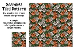 3D Brickwork Blooms Digital Papers - Seamless Patterns Product Image 5