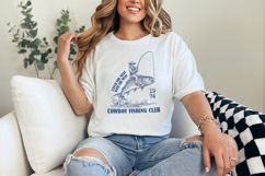 Cowboy Fishing Club PNG, Western Designs Digital Download, Product Image 3