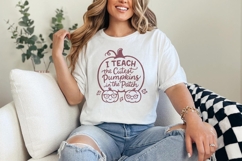 I Teach The Cutest Pumpkins In The Patch PNG, Fall Teacher Product Image 4