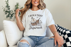 I Run a Tight Shipwreck PNG, Pirate Shipwreck, Nautical Product Image 2