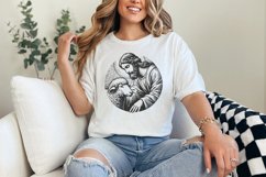 Jesus and Sheep PNG Design, Faithful Shepherd Graphic, Product Image 6