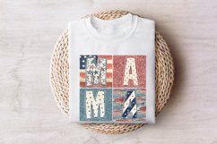 Retro Boho Mama PNG, 4th of July Sublimation Designs Product Image 6