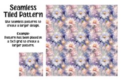 Oil Paint Flowers Digital Papers - Seamless Patterns Product Image 2