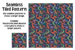 Fantasy Creatures Digital Papers - Seamless Patterns Product Image 5