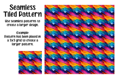 Paint Rainbow Digital Papers - 16 Seamless Paper Product Image 5