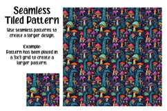 Whimsical Mushrooms Digital Papers - Seamless Patterns Product Image 5