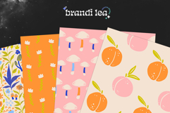 16 Blue Spring Seamless Patterns Product Image 5