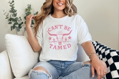 Can&#039;t Be Tamed PNG, Western Skull Digital Download, Cowgirl Product Image 4
