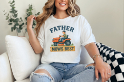 Father Mows Best, Funny Father&#039;s Day PNG, Digital Download, Product Image 3