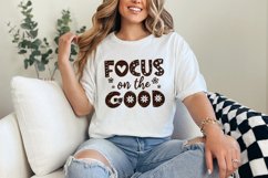 Focus On The Good PNG, Positive Affirmation Shirt Design, Product Image 6