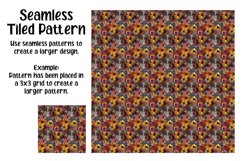 Grunge Flower Painting Digital Papers - 16 Seamless Patterns Product Image 2