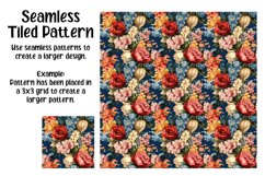 Vintage Bouquets Digital Papers - Seamless Patterns Product Image 5
