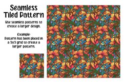 Art Nouveau Flowers Digital Papers - Seamless Patterns Product Image 5