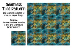Blue and Gold Grunge Digital Papers - Seamless Patterns Product Image 4