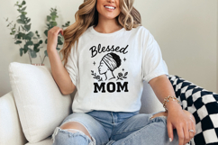 Blessed Mom PNG, Floral Afro Woman Sublimation, African Product Image 3