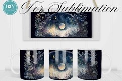 CELESTIAL GARDEN MUG SUBLIMATION DESIGN, MUG WRAPS Product Image 6