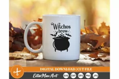 Witches brew SVG, Halloween SVG, Pumpkin svg, Witch SVG Product Image 3