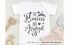 The princess has arrived SVG, Baby SVG, Newborn svg, Baby Product Image 1