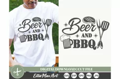 Beer and BBQ SVG, Barbecue SVG, Bbq svg, Grill Svg, Bbq PNG Product Image 1
