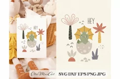 Hey SVG, Dinosaur Svg, Baby SVG, Dino Svg, Product Image 1