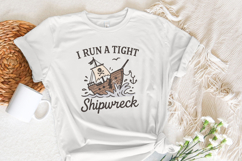 I Run a Tight Shipwreck PNG, Pirate Shipwreck, Nautical Product Image 3