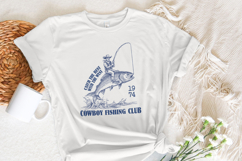 Cowboy Fishing Club PNG, Western Designs Digital Download, Product Image 4