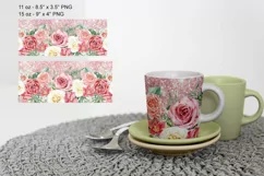 Blossom Glitter Mug Sublimation Designs JPG, 11 & 15oz mug Product Image 2