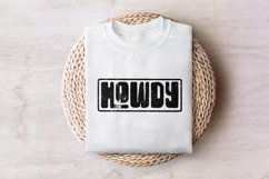 Howdy Typography PNG, Vintage Western Greeting, Retro Product Image 7
