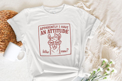 Apparently I Have An Attitude Llama PNG, Funny Attitude Product Image 6
