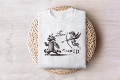 Not Today Cupid Png, Funny Feral Raccoon Valentines Day Product Image 7