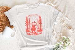 Pumpkin Head PNG, Halloween Digital Art, Spooky Forest Product Image 5