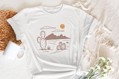 Cactus PNG Desert PNG Mountain PNG, Boho Desert Landscape, Product Image 3