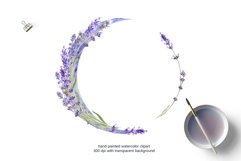 Watercolor Lavender Set, Wedding Frame Product Image 2