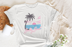 Retro Summer Salty Soul Png, Summer Shirt Designs, Digital Product Image 4